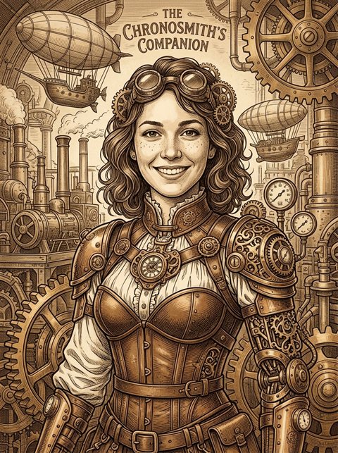 AI Portrait sample in the Steampunk style