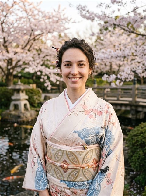 AI Portrait sample in the Japanese Elegance style